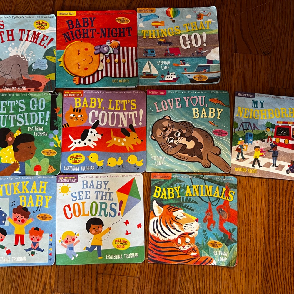 Lot of “Indestructibles” baby books